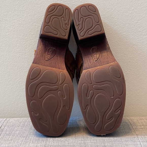 Børn Women's Tan Leather Mules with Braided Strap Size 9 - Picture 8 of 8